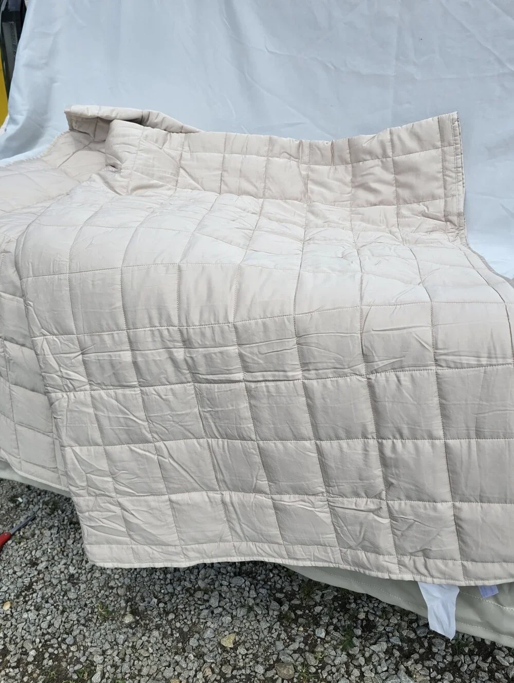 Quince Sand Quilt Box Set 100% Viscose From Orangic Bamboo *1 Standard Sham*